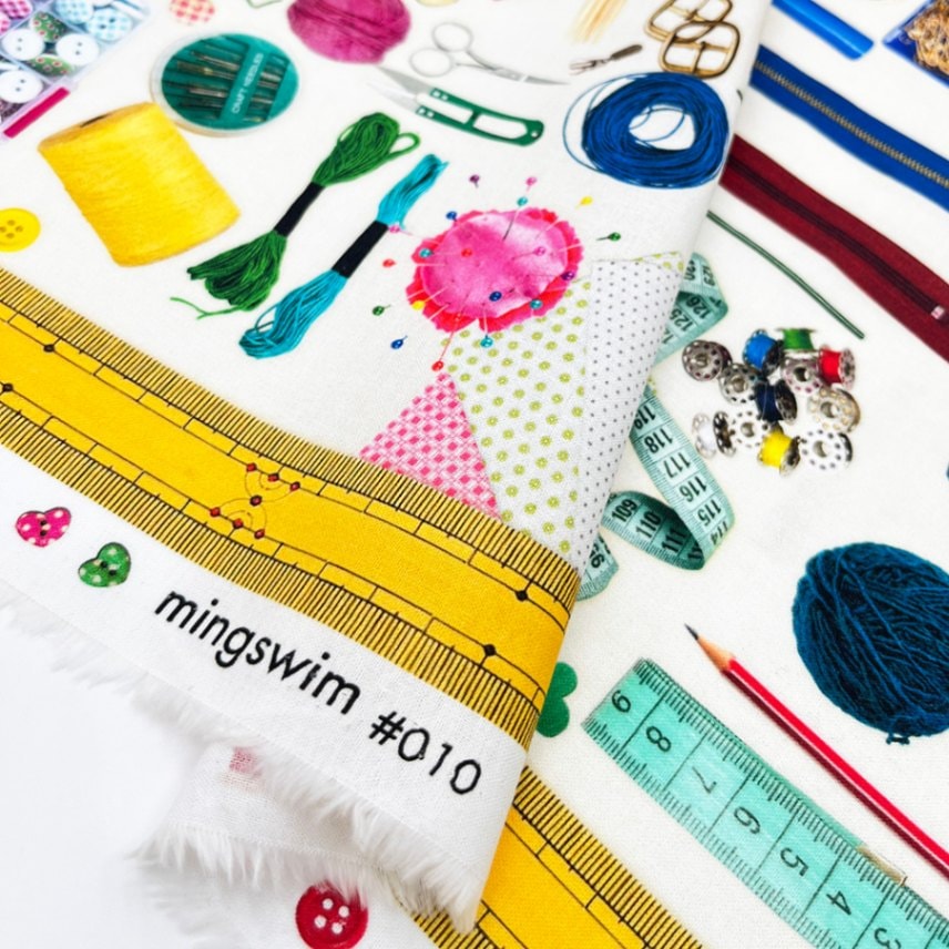 【mingswim】SewingMaterial デジタルプリント｜シーチング