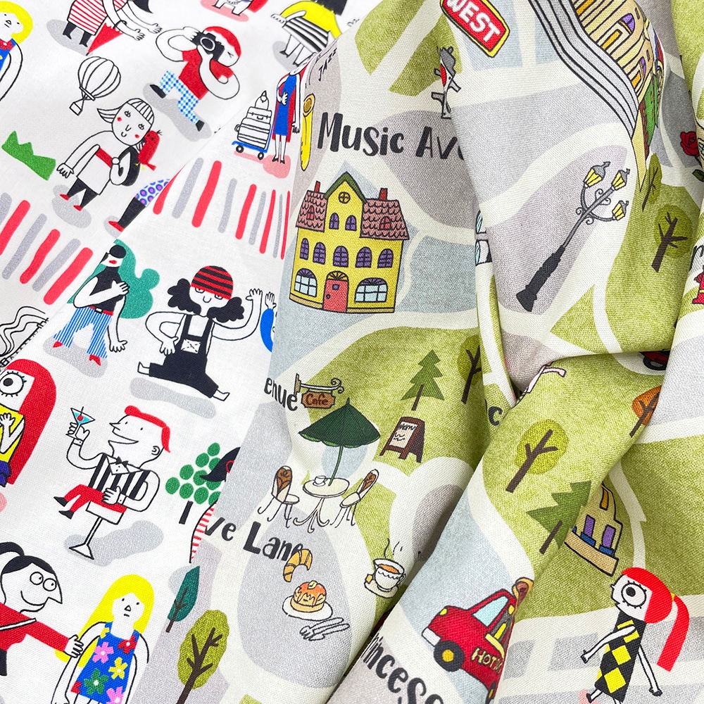 【Riconic】「気ままなリコのライフスタイル」 デジタルプリント|シーチング