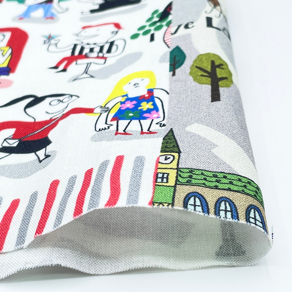 【Riconic】「気ままなリコのライフスタイル」 デジタルプリント|シーチング