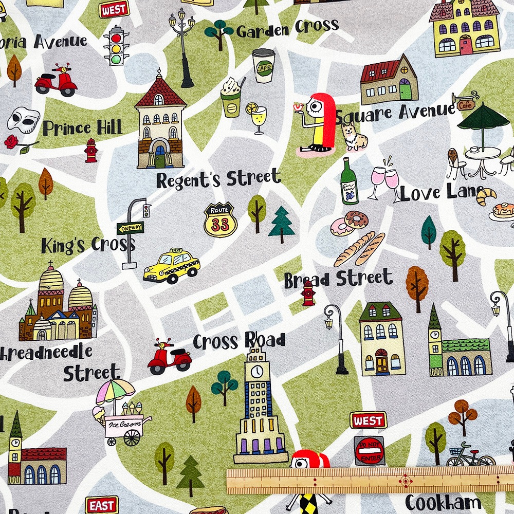 【Riconic】「気ままなリコのライフスタイル」 デジタルプリント|シーチング