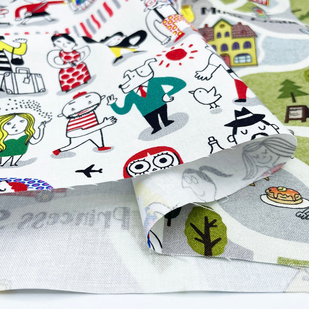 【Riconic】「気ままなリコのライフスタイル」 デジタルプリント|シーチング