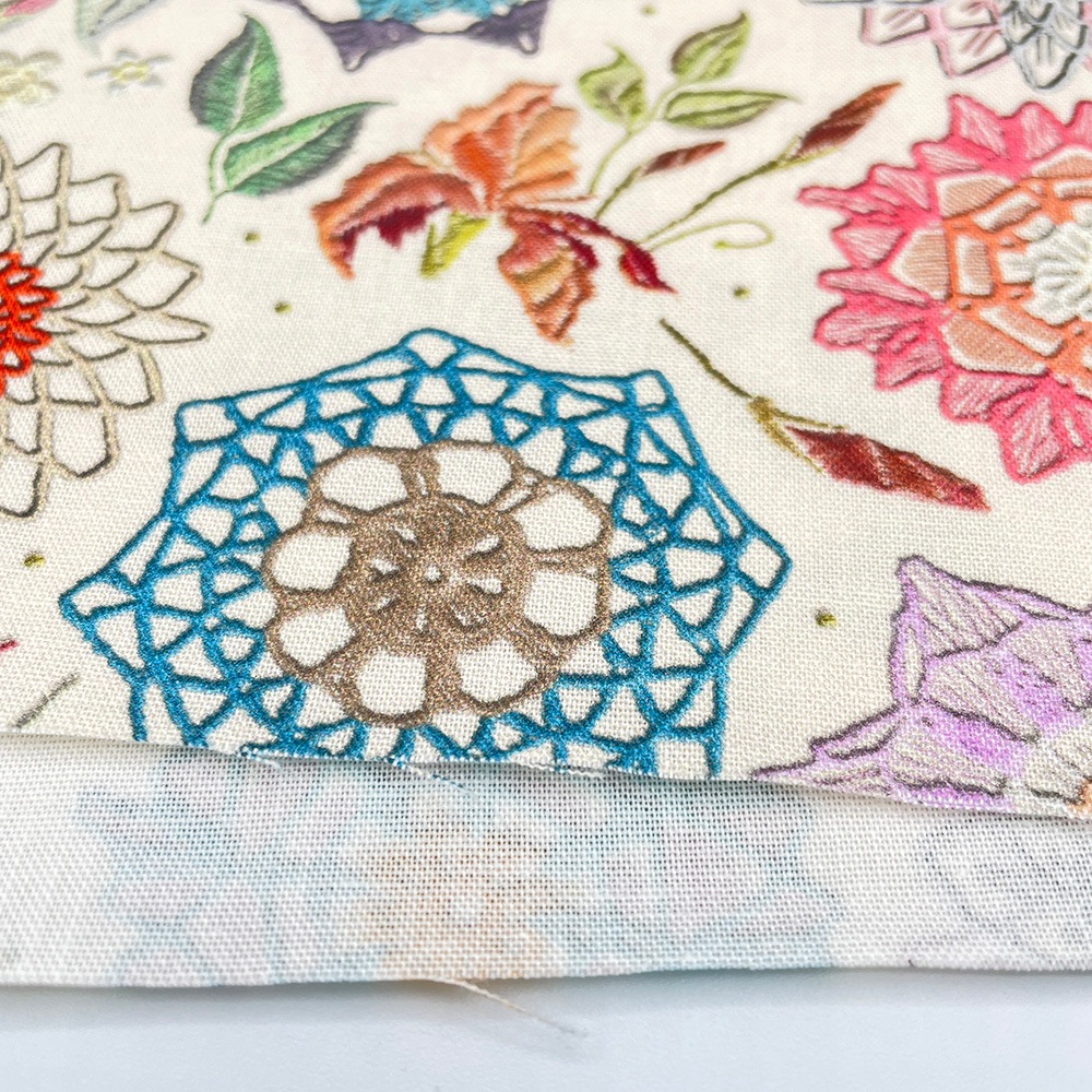 【Riconic】「レースフラワーにきゅんとして」 デジタルプリント|シーチング