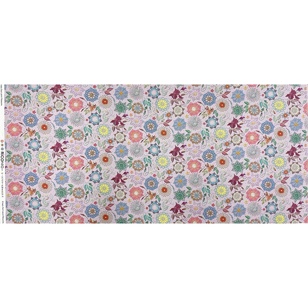 【Riconic】「レースフラワーにきゅんとして」 デジタルプリント|シーチング