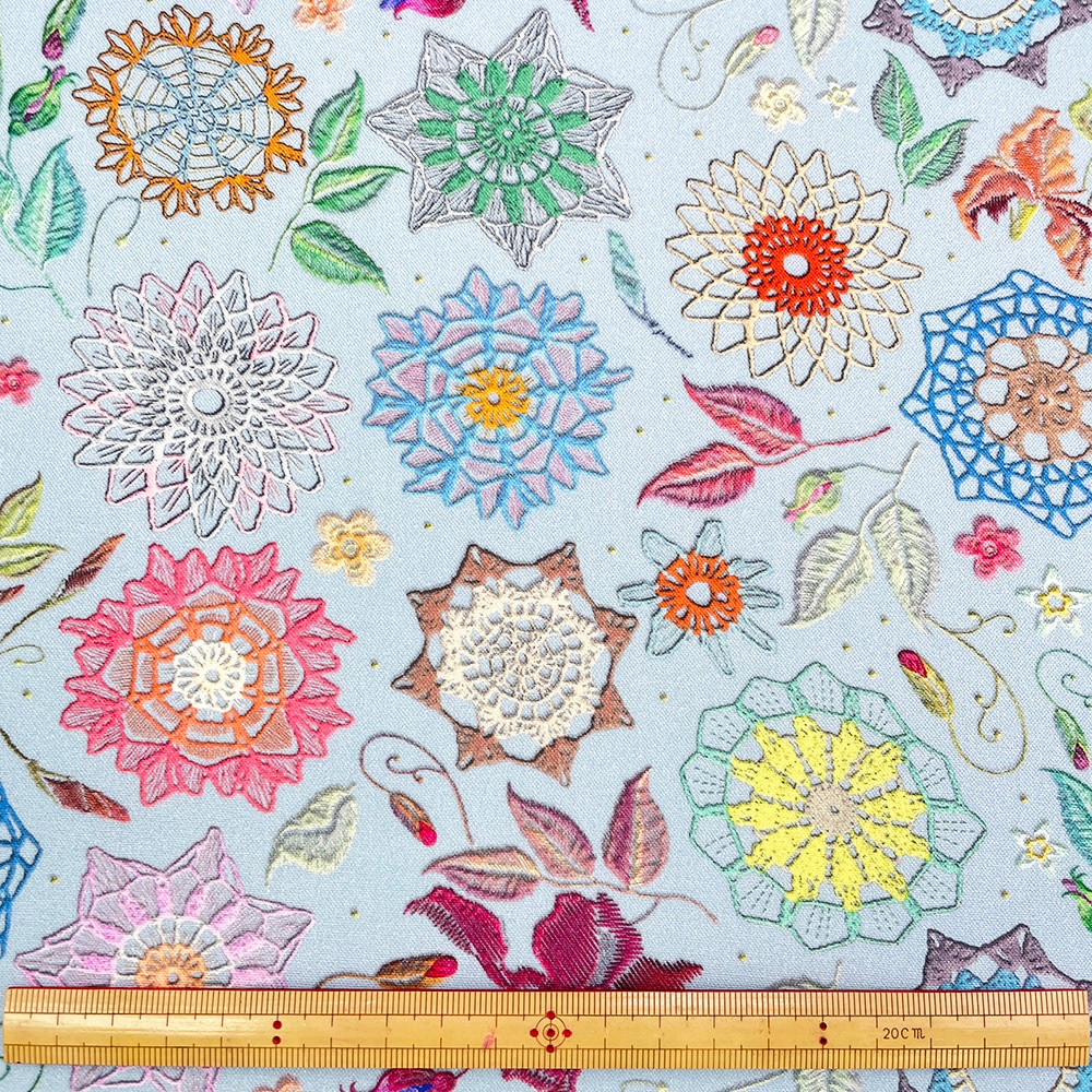 【Riconic】「レースフラワーにきゅんとして」 デジタルプリント|シーチング