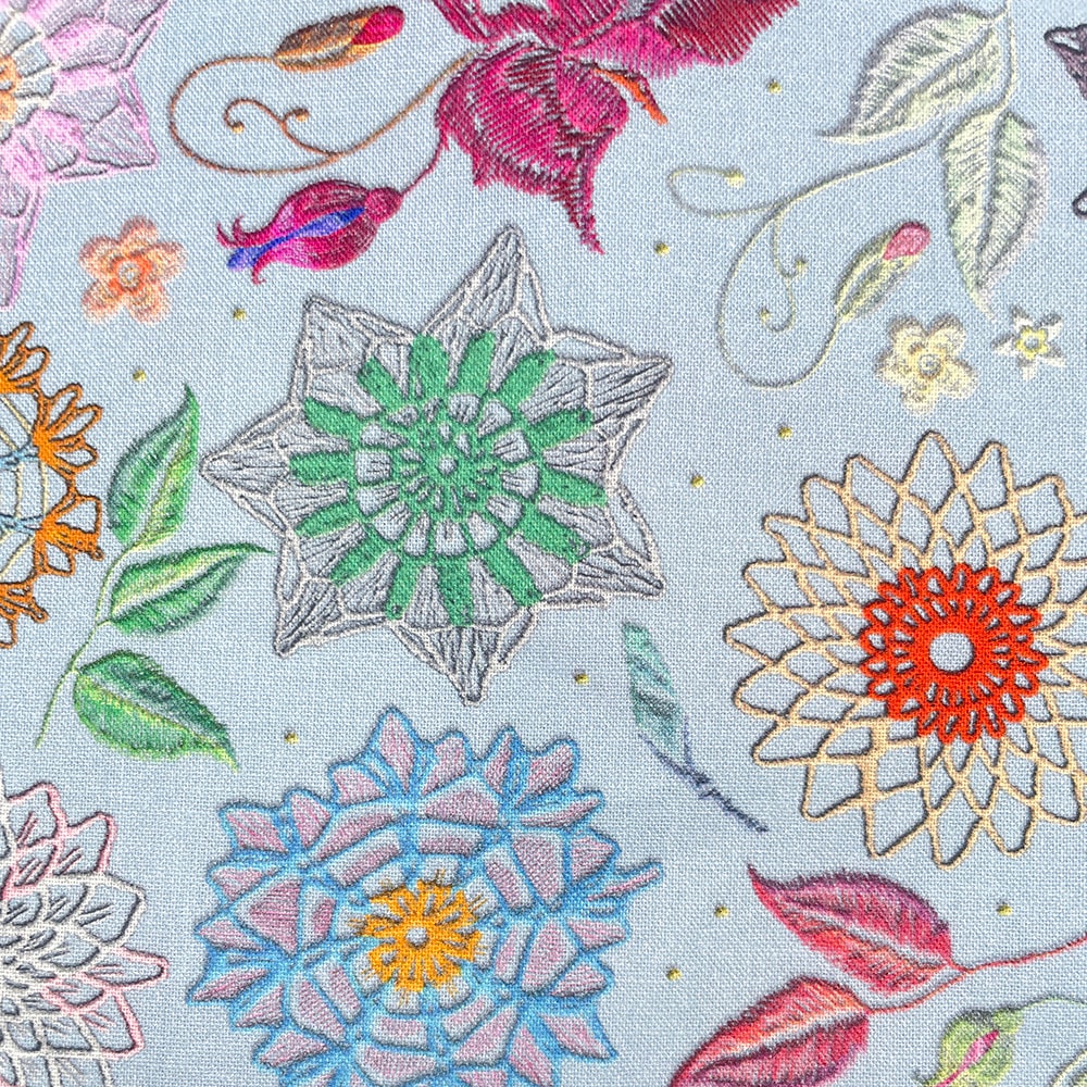 【Riconic】「レースフラワーにきゅんとして」 デジタルプリント|シーチング