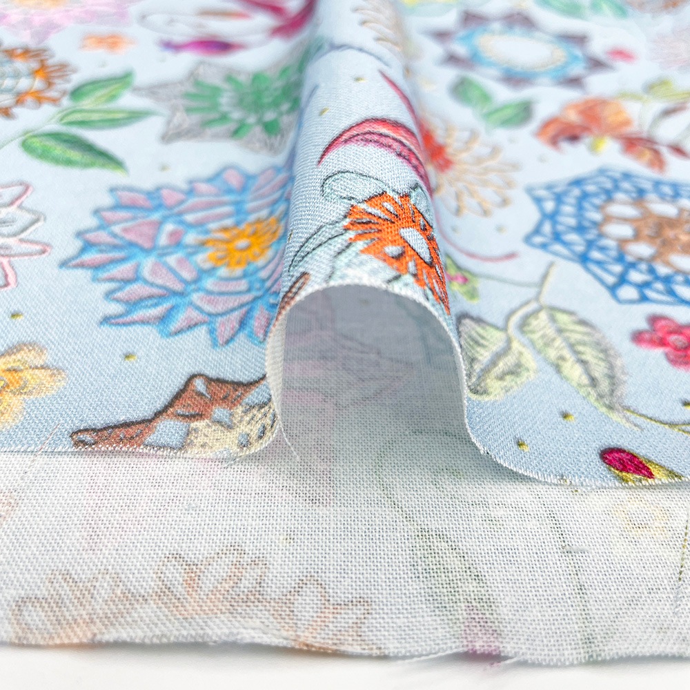 【Riconic】「レースフラワーにきゅんとして」 デジタルプリント|シーチング