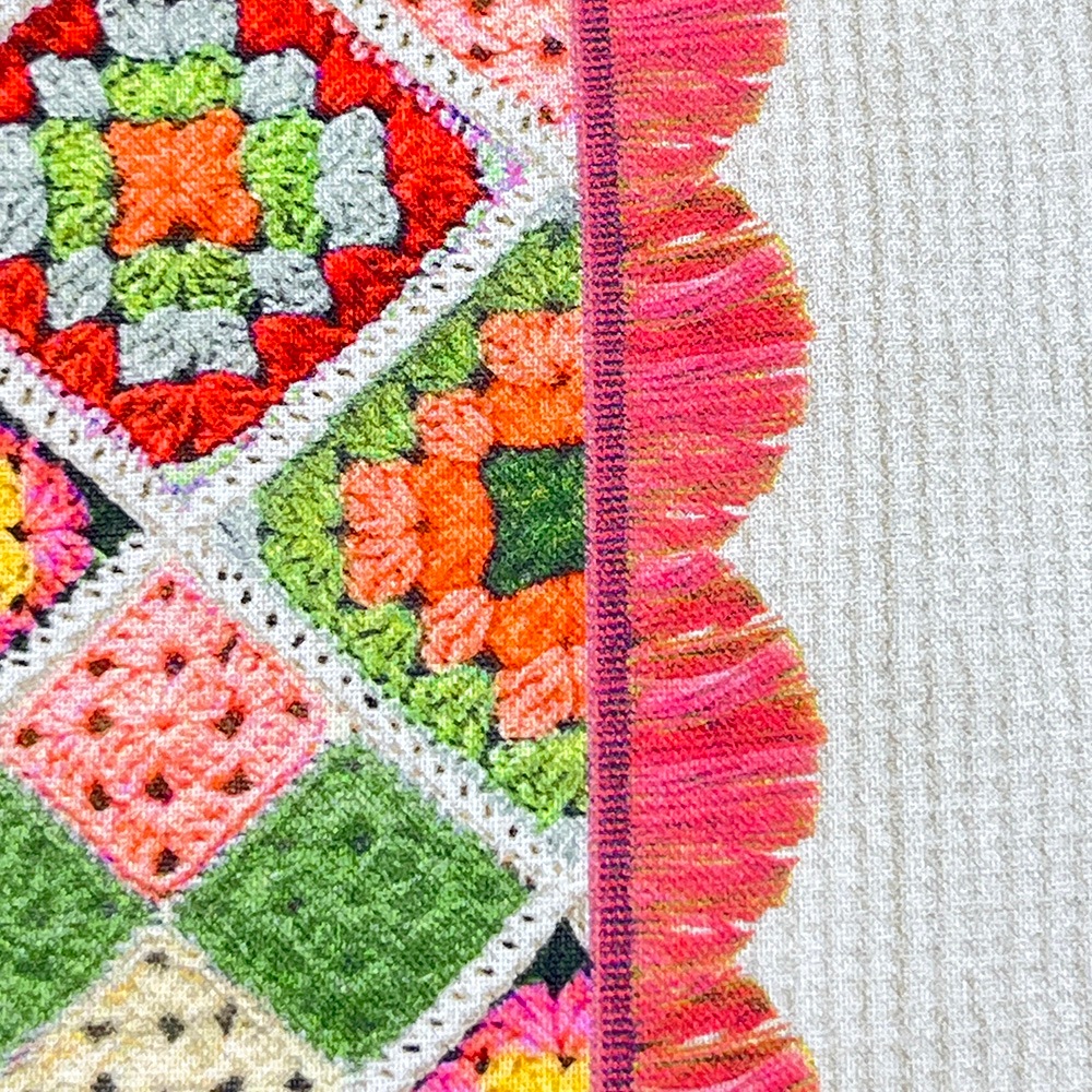 【Riconic】「グラニースクエア」 デジタルプリント｜シーチング