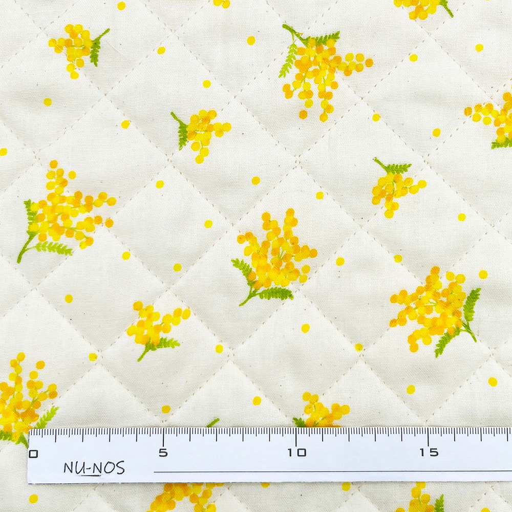 キルティング【nu-nos original good fabric】mimosa|ダブルガーゼ コットン (ナチュラル)