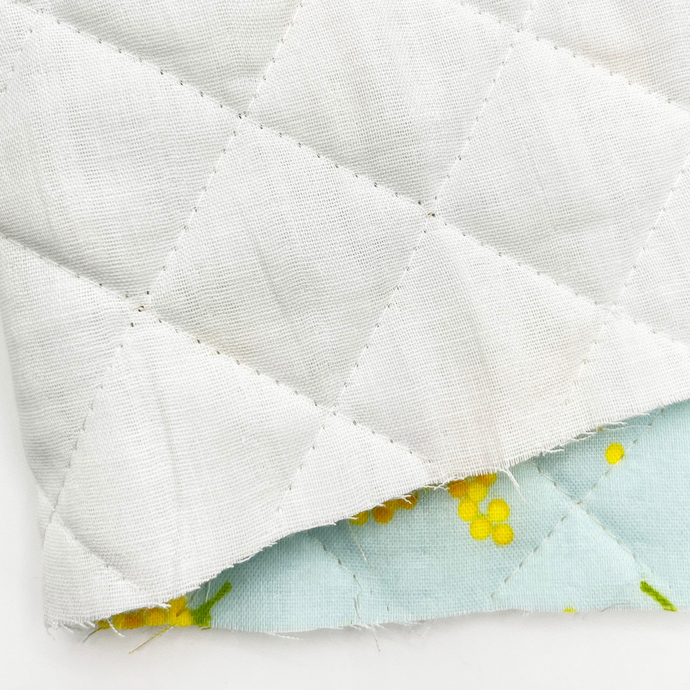 キルティング【nu-nos original good fabric】mimosa|ダブルガーゼ コットン (ベビーブルー)