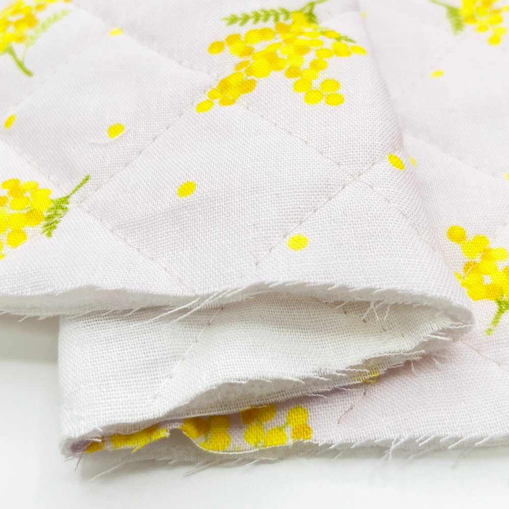 キルティング【nu-nos original good fabric】mimosa|ダブルガーゼ コットン (ペールアイリス)