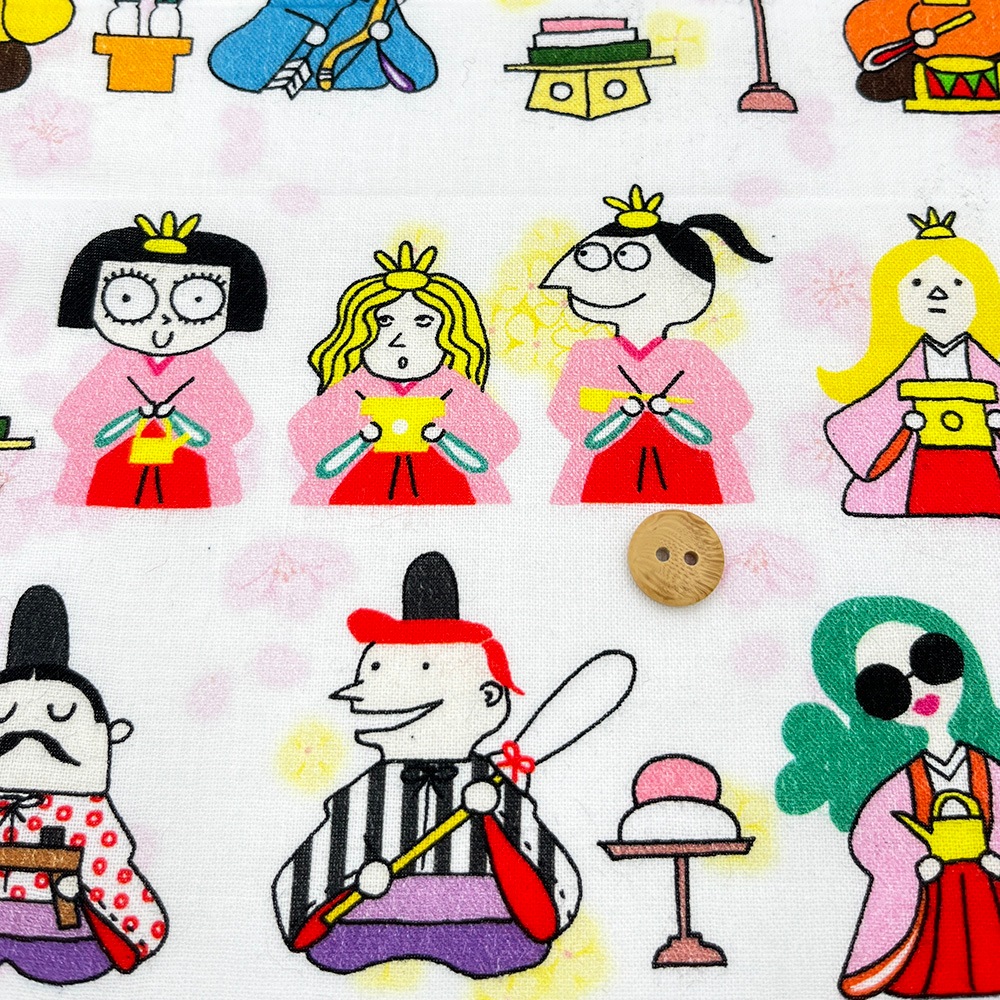 【Riconic】「気ままなリコのある春の日」 デジタルプリント|シーチング