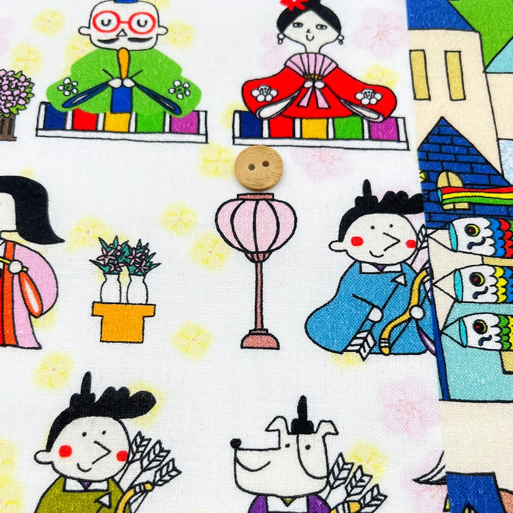 【Riconic】「気ままなリコのある春の日」 デジタルプリント|シーチング