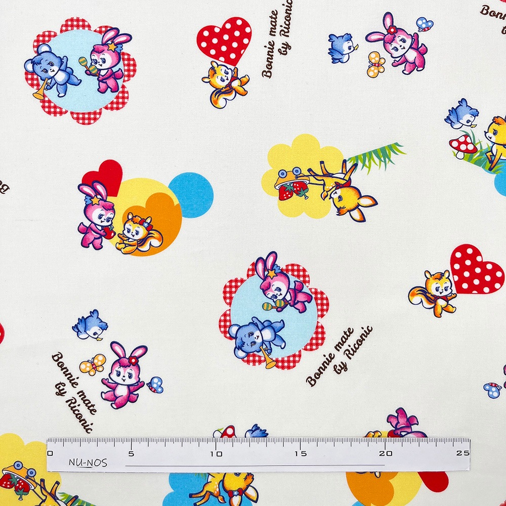 【Riconic’60】「ボニーメイト」 デジタルプリント｜シーチング