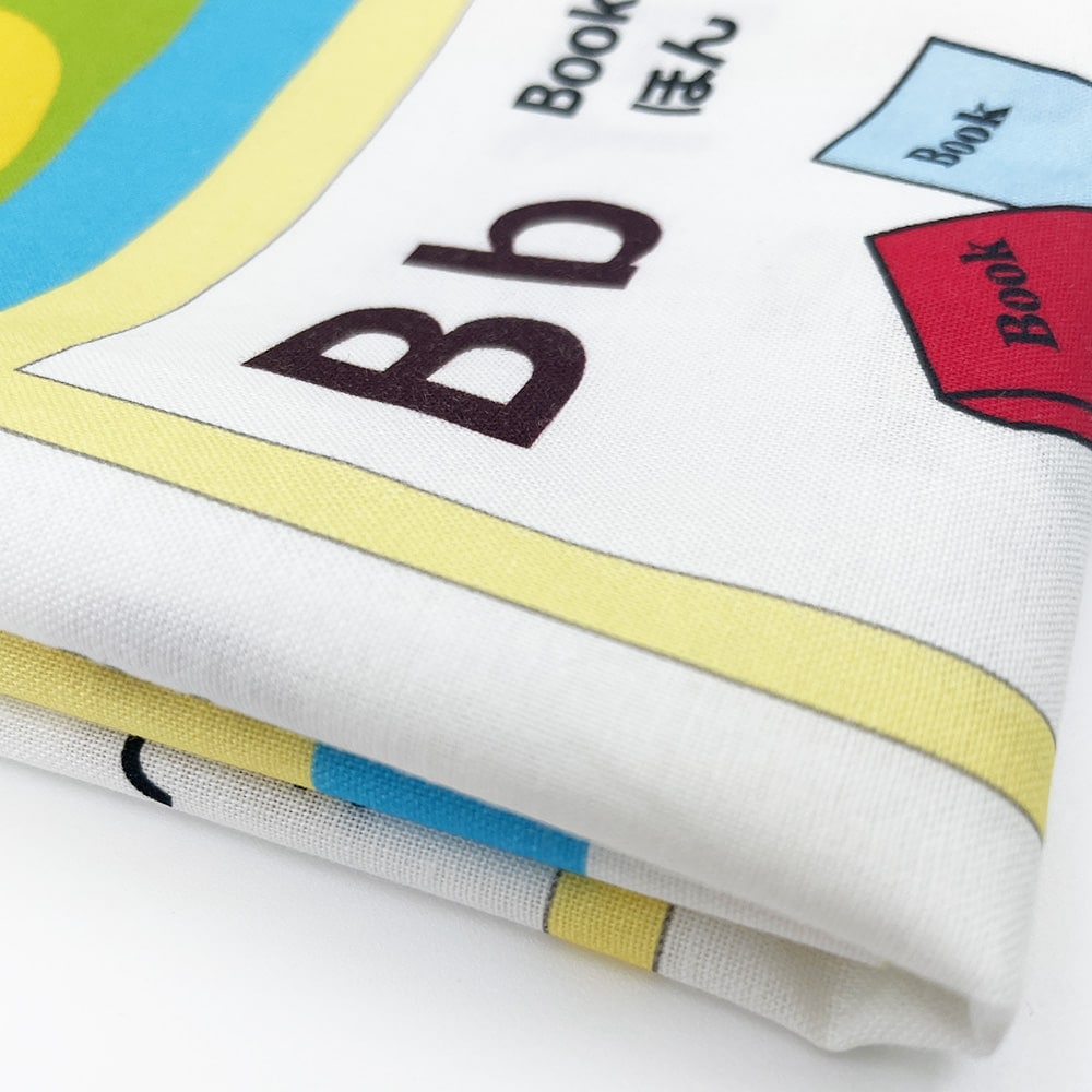 アルファベットタペストリー シーチング生地 ABC表 パネル