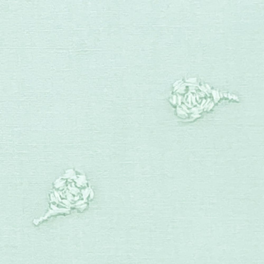 ベリー柄 ナッツ柄 木の実刺しゅう ブロード生地  (ペパーミント)