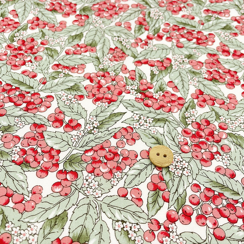 ブラットベリープリント コットンスケア生地