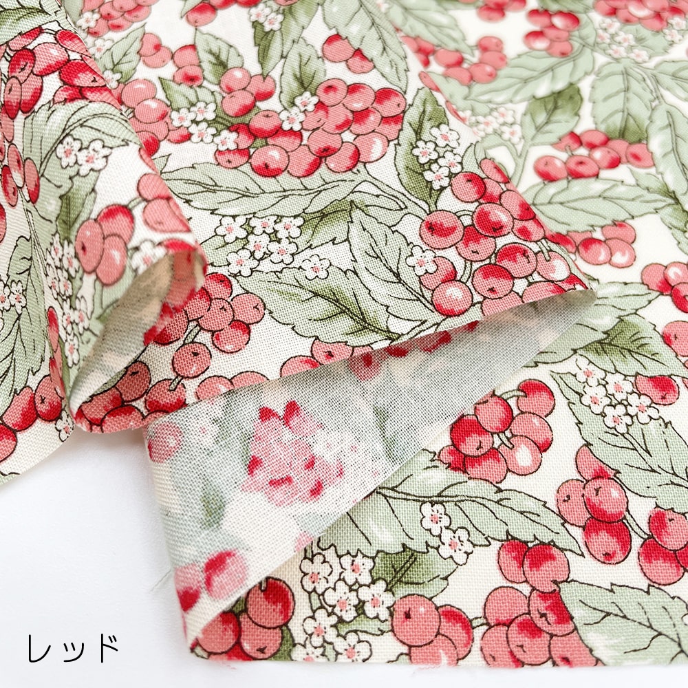 ブラットベリープリント コットンスケア生地