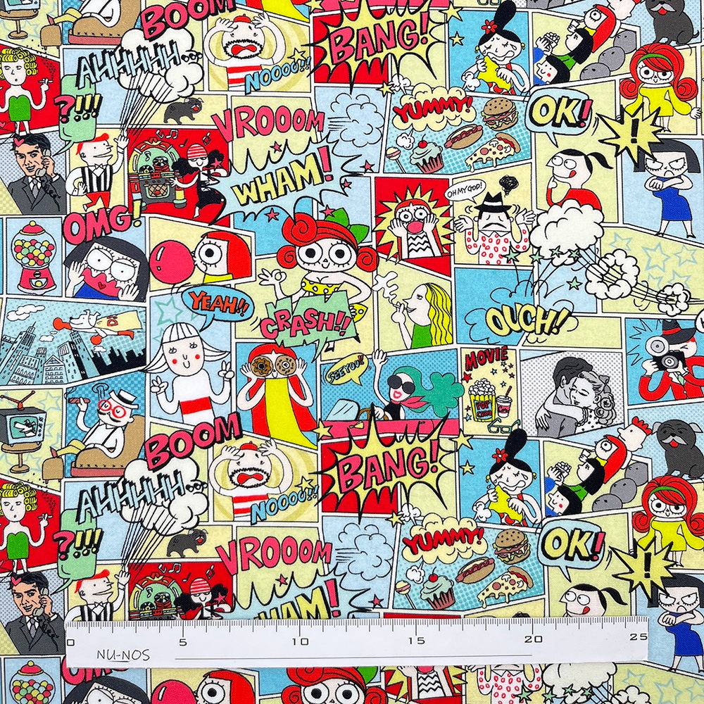 【Riconic】「気ままなリコのアメリカナイズ」 デジタルプリント｜シーチング