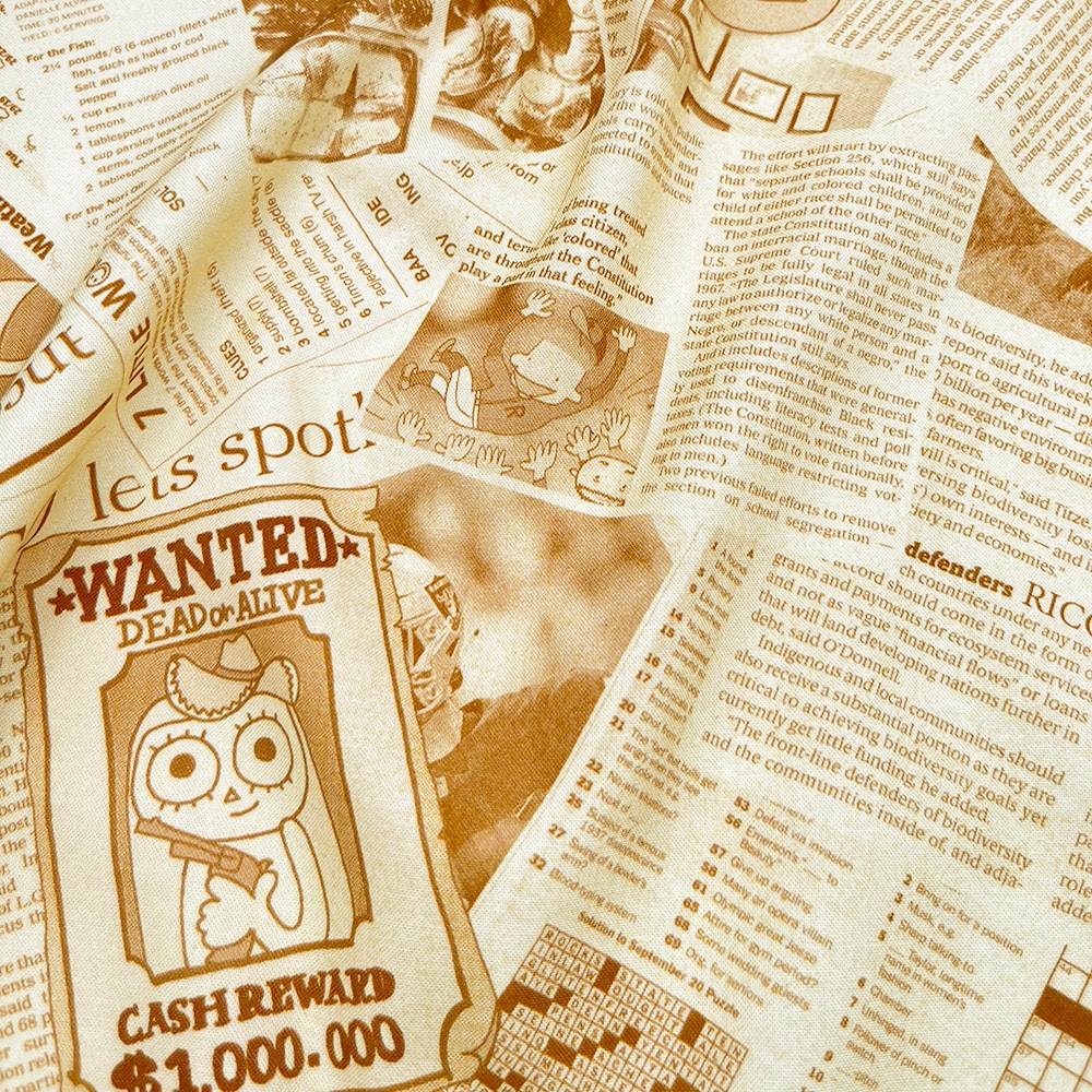 【Riconic】「気ままなリコのアメリカナイズ」 デジタルプリント｜シーチング