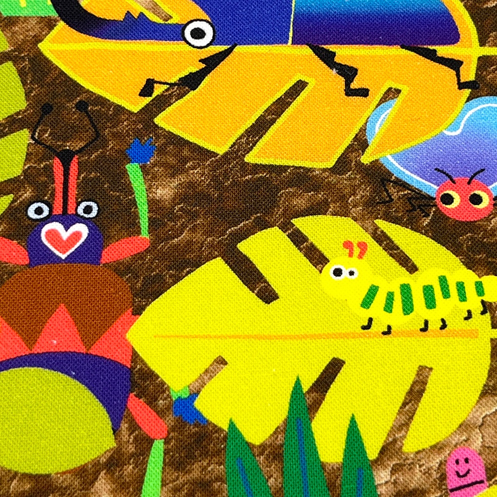 【Riconic】「おしゃれな昆虫図鑑」 デジタルプリント|シーチング