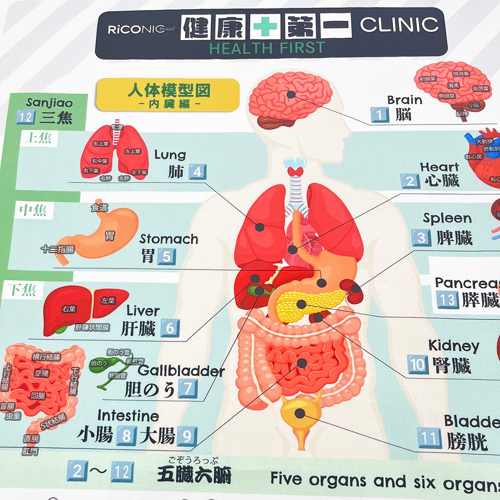 【Riconic】 「健康＋第一」 デジタルプリント｜シーチング　パネル