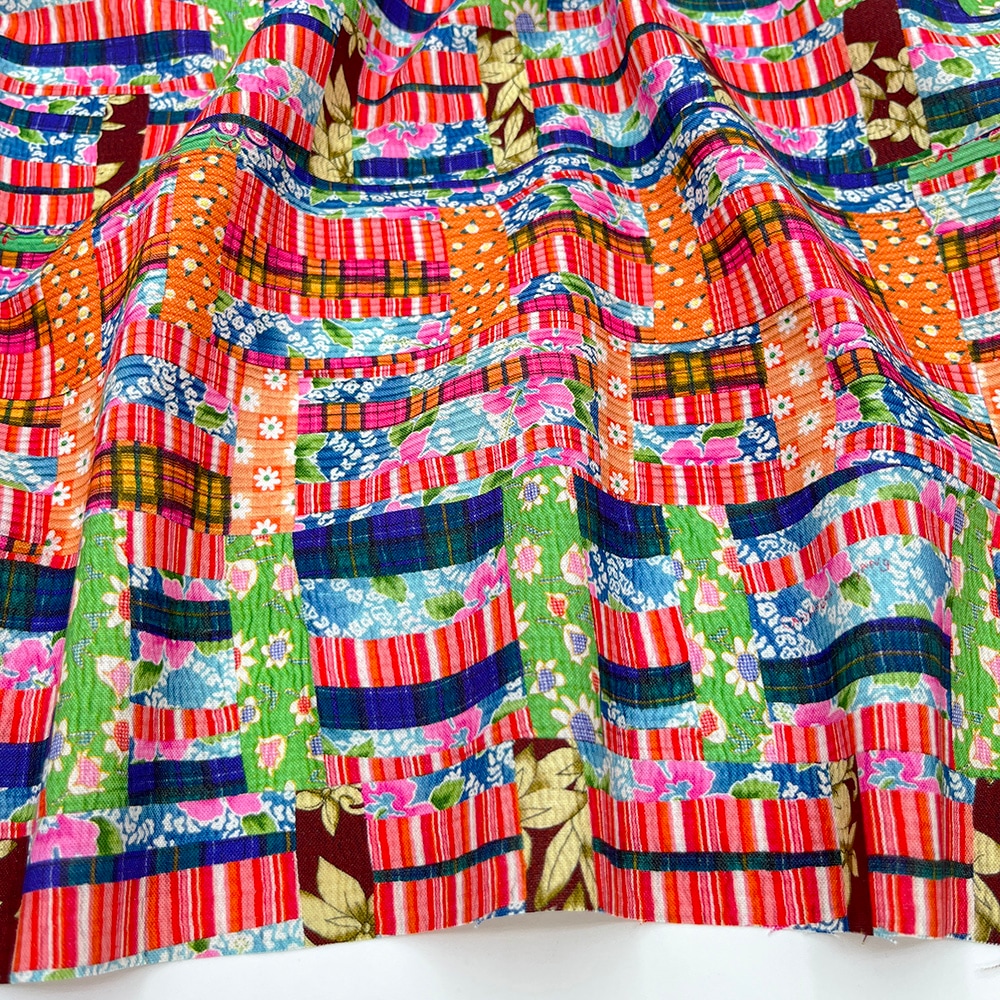 【Riconic】「floral　花のカオハガン」 デジタルプリント｜シーチング