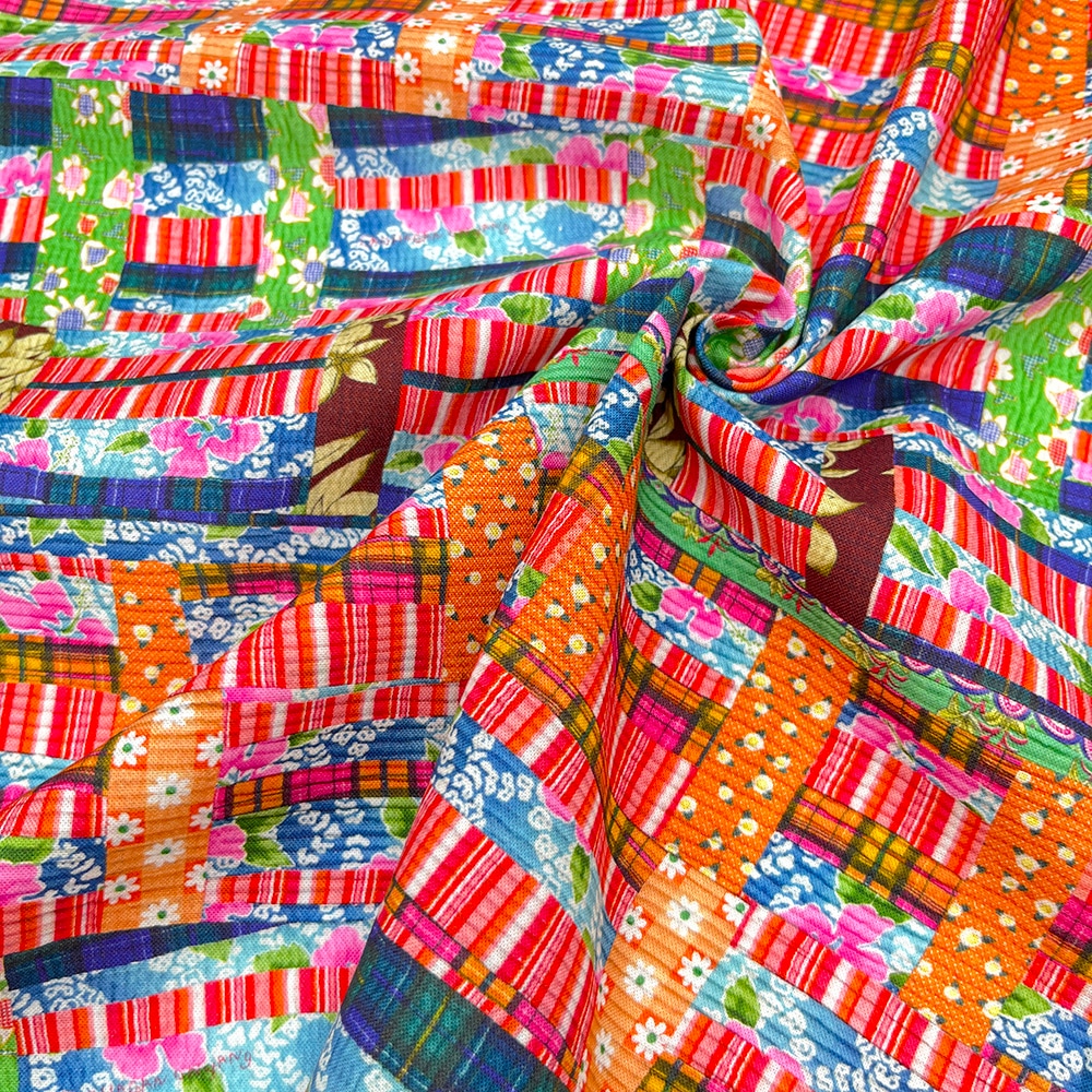 【Riconic】「floral　花のカオハガン」 デジタルプリント｜シーチング