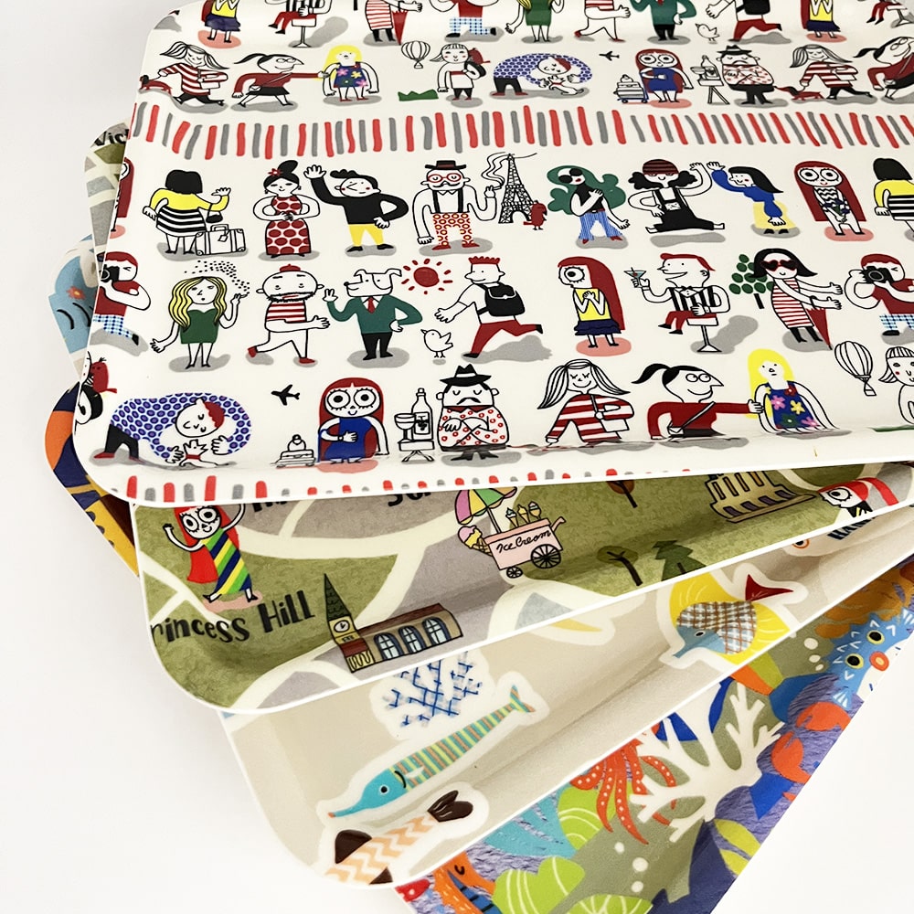 【Riconic】 -fabric- トレイ｜39cm×28.5cm