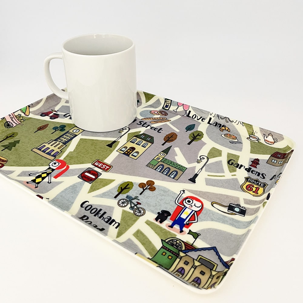 【Riconic】 -fabric- トレイ｜30cm×20.8cm