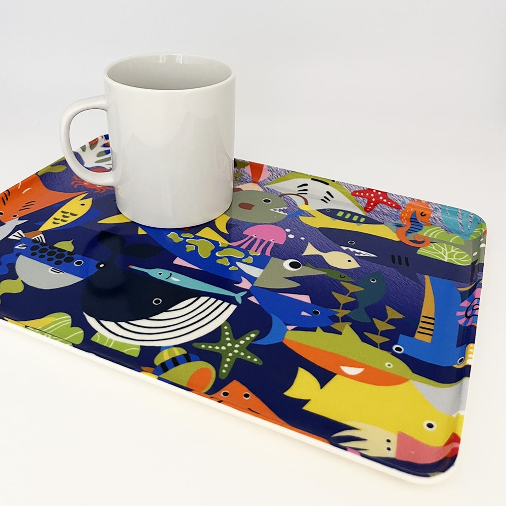 【Riconic】 -fabric- トレイ｜30cm×20.8cm