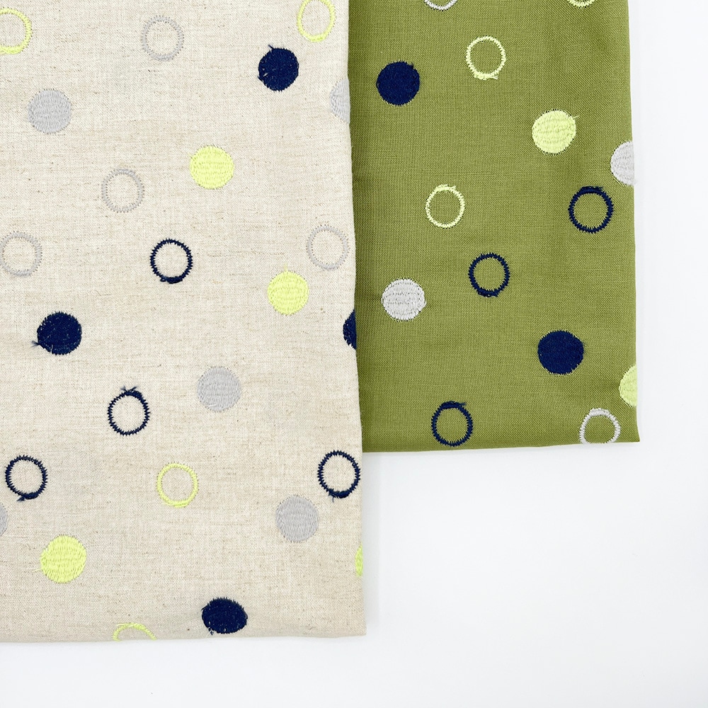 【Hitosaji】 わの和 刺しゅう |コットンシーチング生地