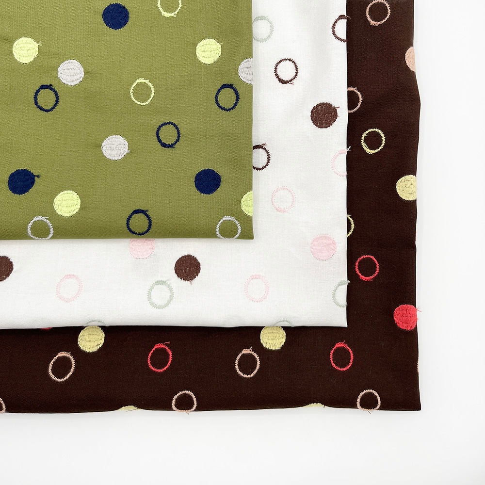 【Hitosaji】 わの和 刺しゅう |コットンシーチング生地