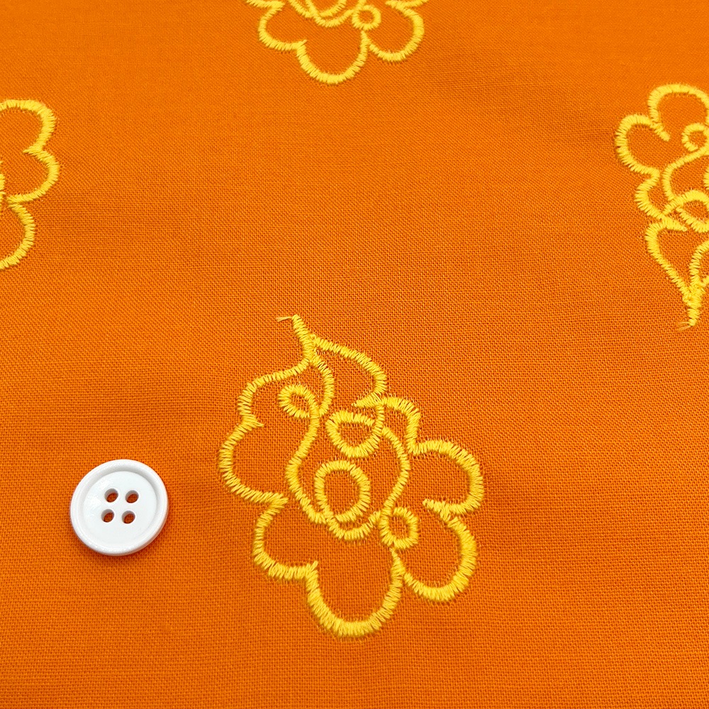 【Hitosaji】 華雲 刺しゅう ｜コットンシーチング生地