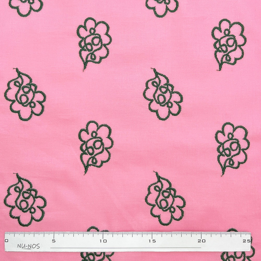 【Hitosaji】 華雲 刺しゅう ｜コットンシーチング生地