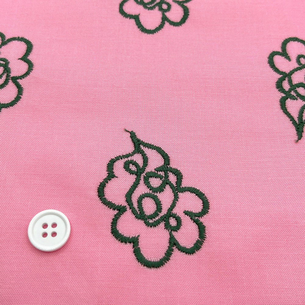 【Hitosaji】 華雲 刺しゅう ｜コットンシーチング生地