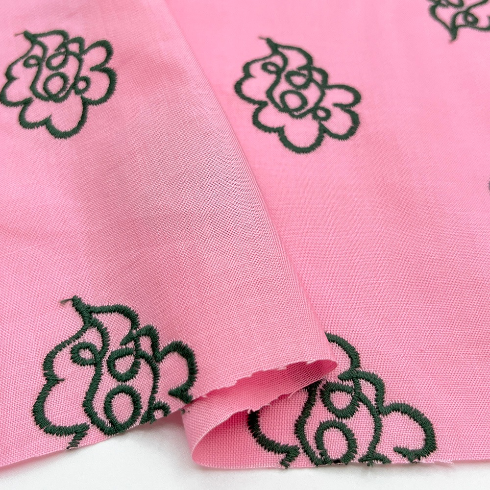 【Hitosaji】 華雲 刺しゅう ｜コットンシーチング生地