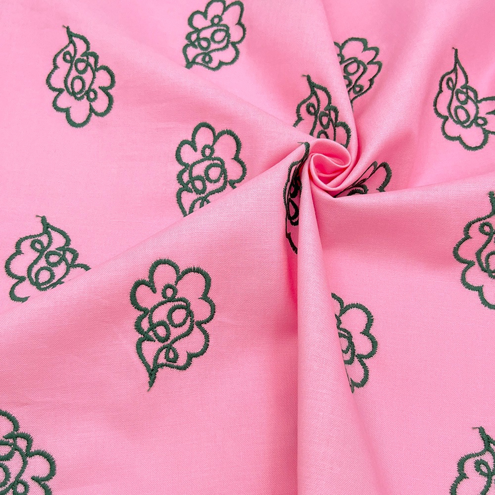 【Hitosaji】 華雲 刺しゅう ｜コットンシーチング生地