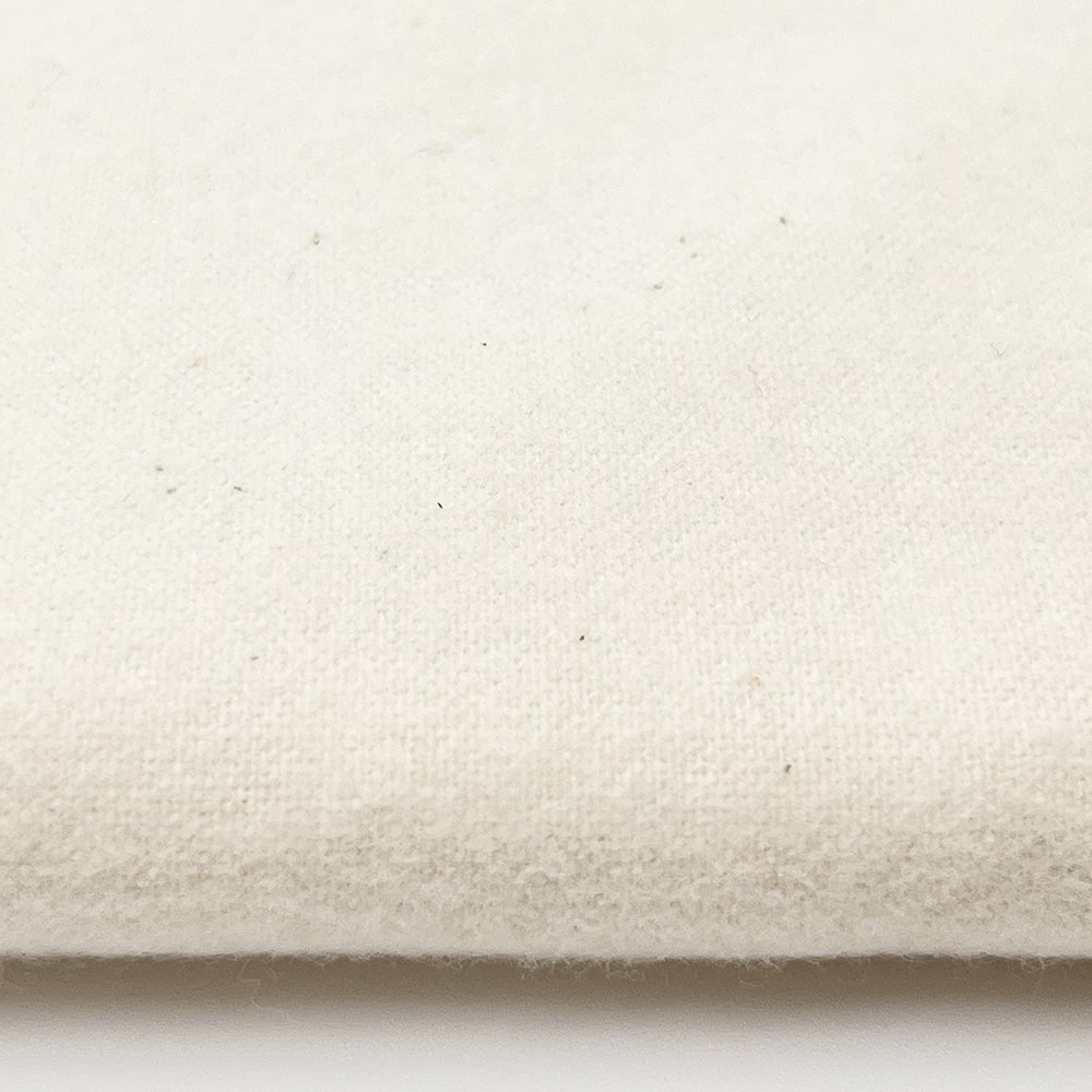 コットンフランネル 生成り｜無地 両面起毛