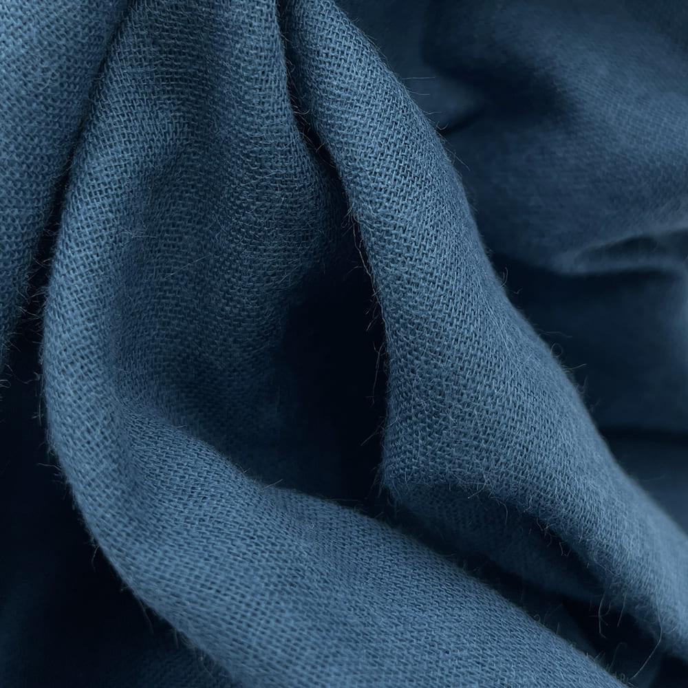 【sale】クレンゼ クラボウ 抗菌 抗ウイルス CLEANSE ダブルガーゼ生地 無地 (ティールブルー)