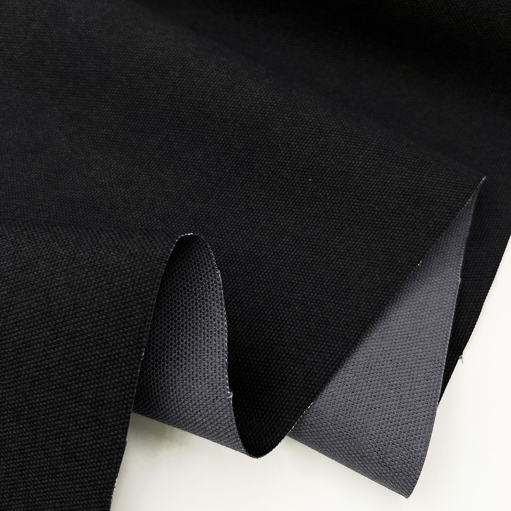 ニューバッカス生地・酒袋生地 8号帆布 キャンバス布 厚手 (ブラック)