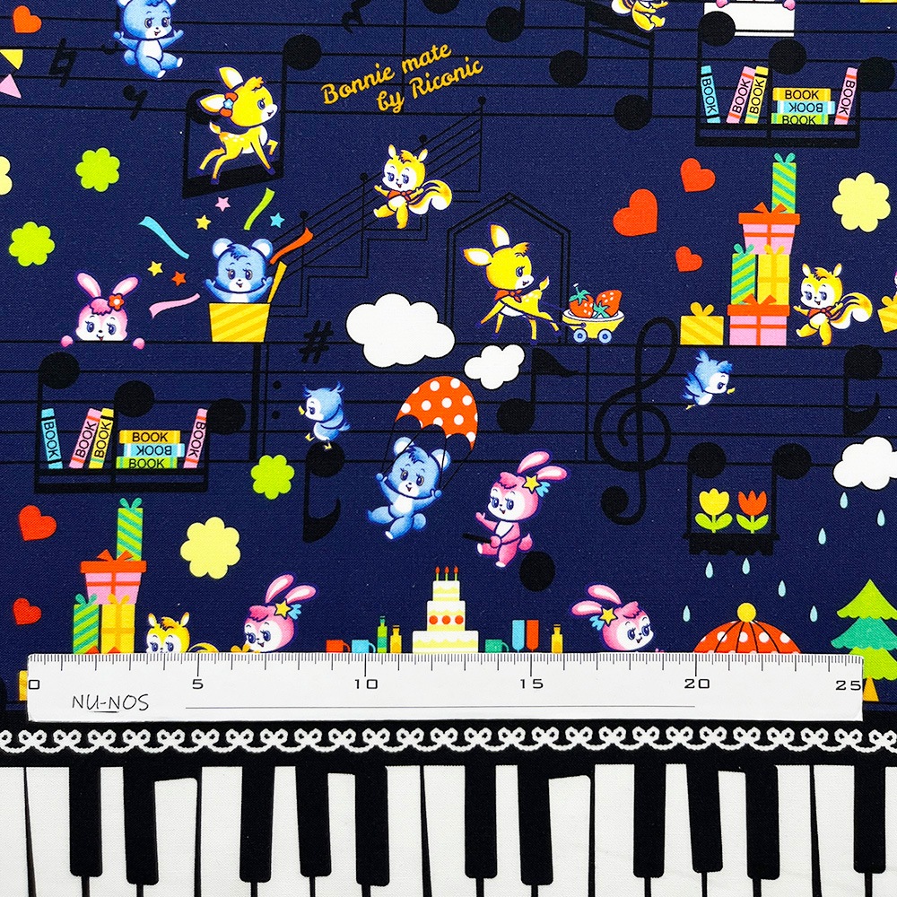 【Riconic’60】「ボニーメイト　ミュージカル」 デジタルプリント｜シーチング