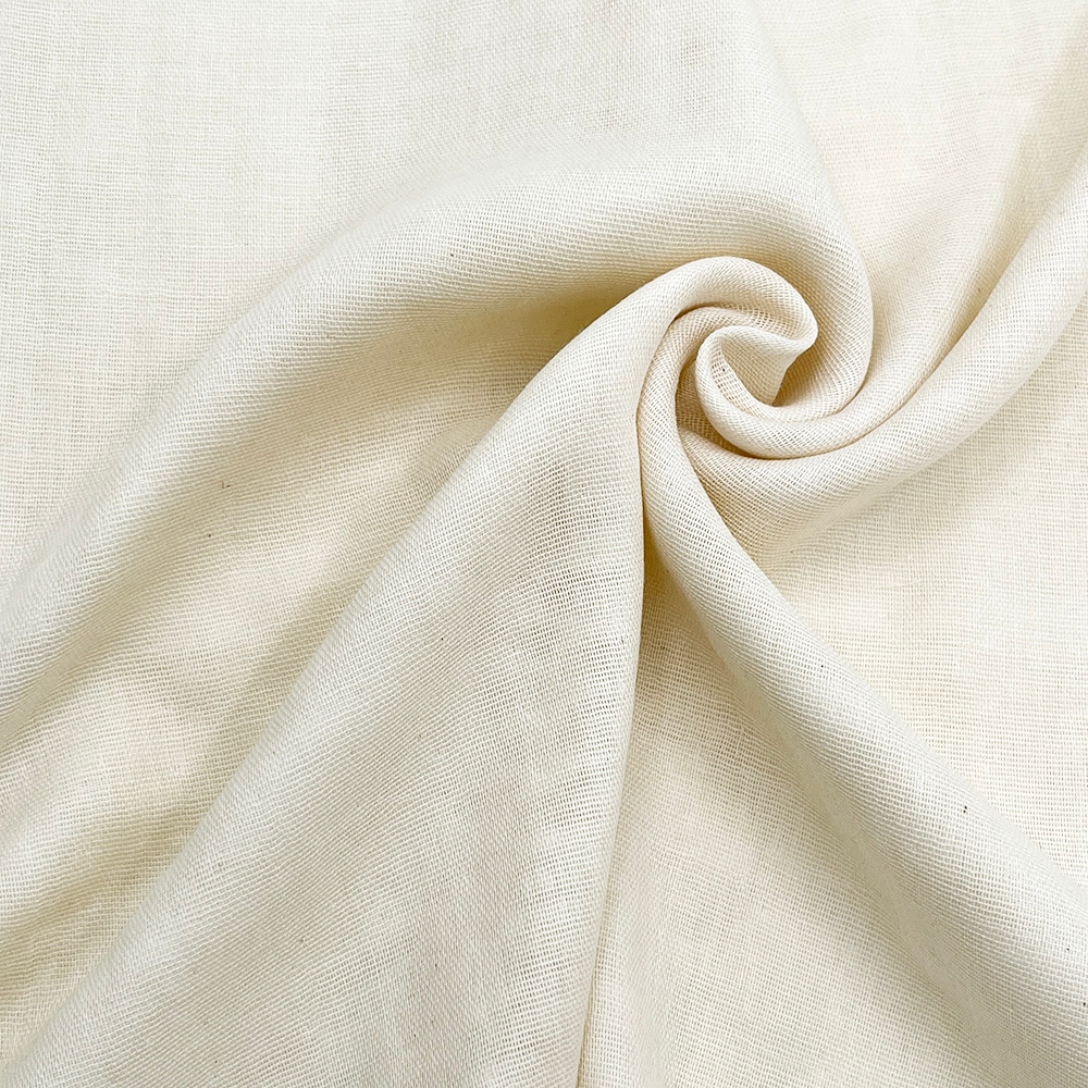 やわらか4重ガーゼ 生成り|無地