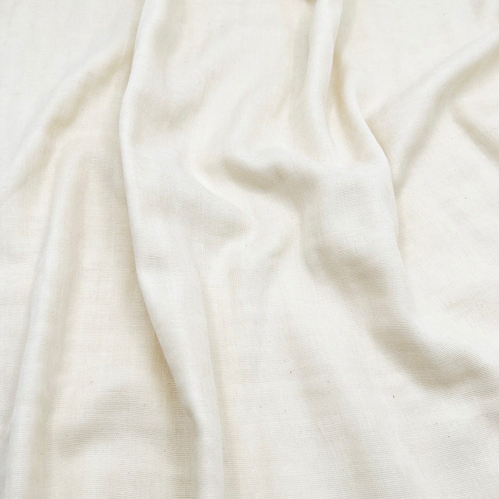やわらか4重ガーゼ 生成り|無地