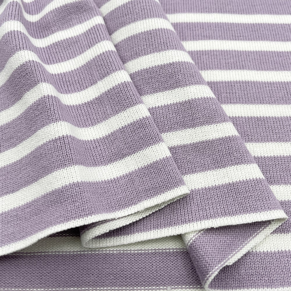 16/2天竺ボーダー ペールトーンカラー