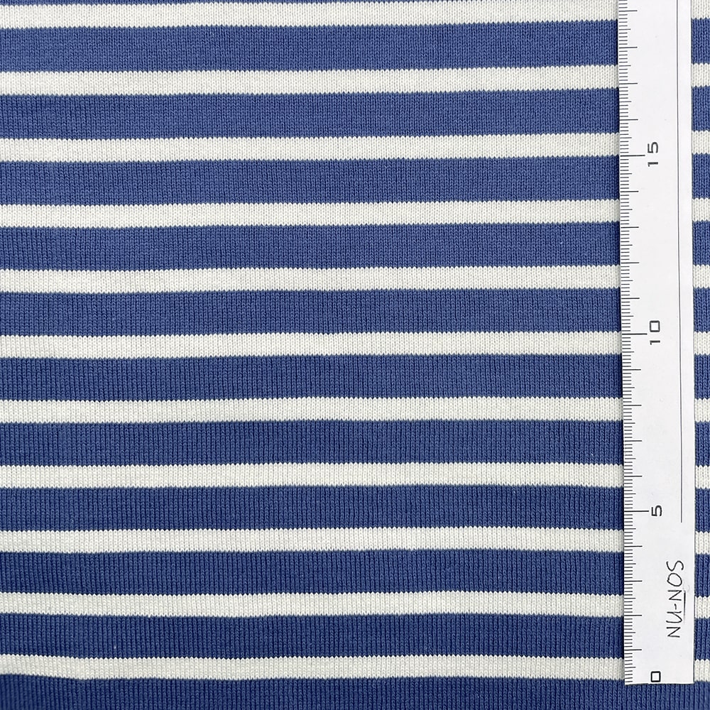 16/2天竺ボーダー ペールトーンカラー