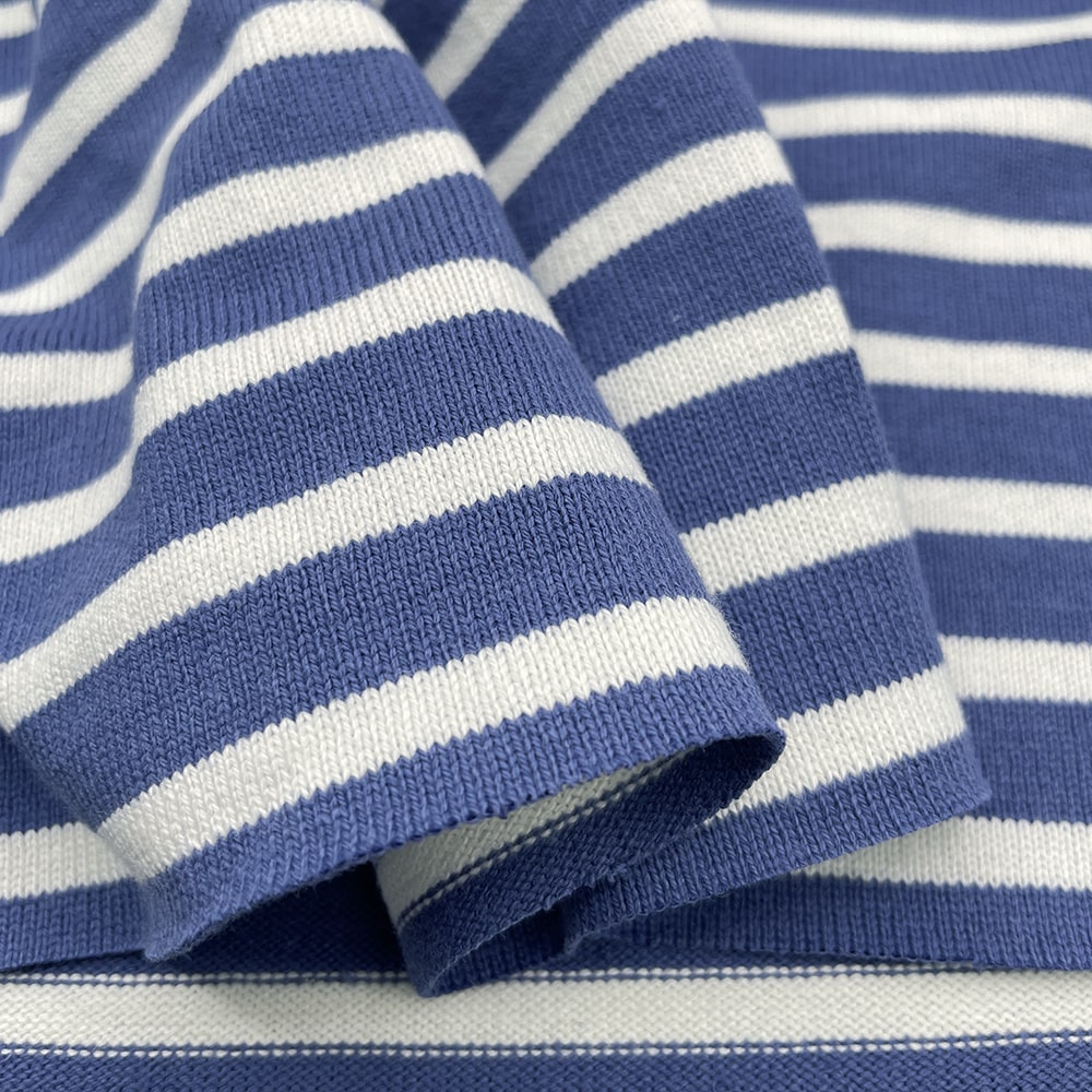 16/2天竺ボーダー ペールトーンカラー