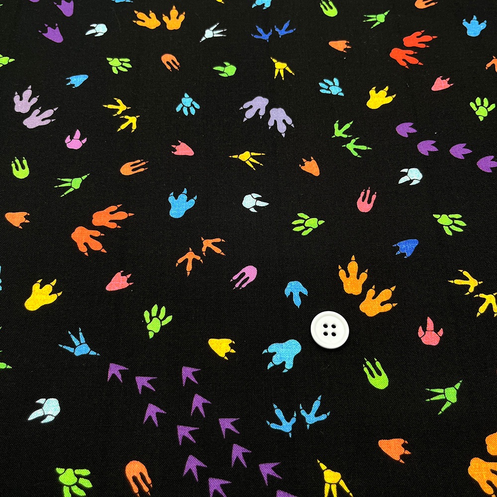 【Riconic】「おしゃれな恐竜図鑑」 デジタルプリント|シーチング