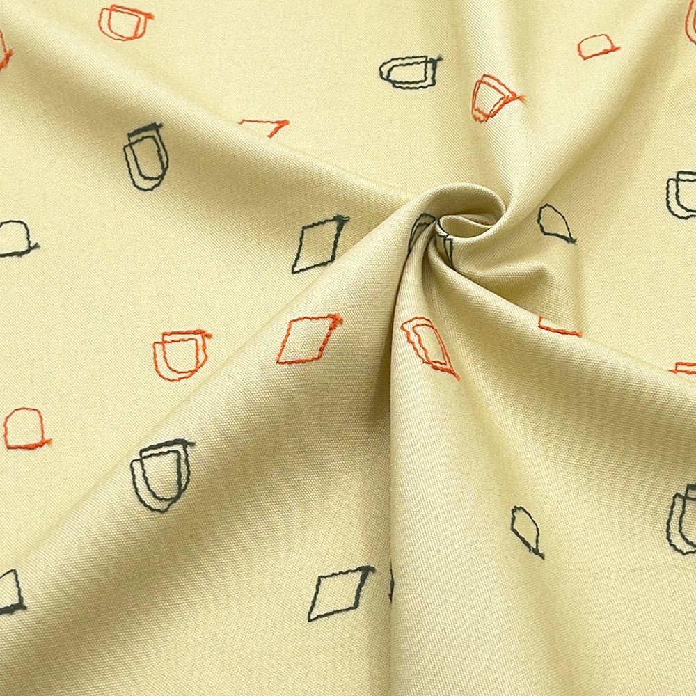 【Hitosaji】 ぱんもどき 刺しゅう |コットンオックス生地