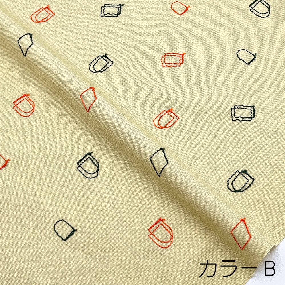 【Hitosaji】 ぱんもどき 刺しゅう |コットンオックス生地