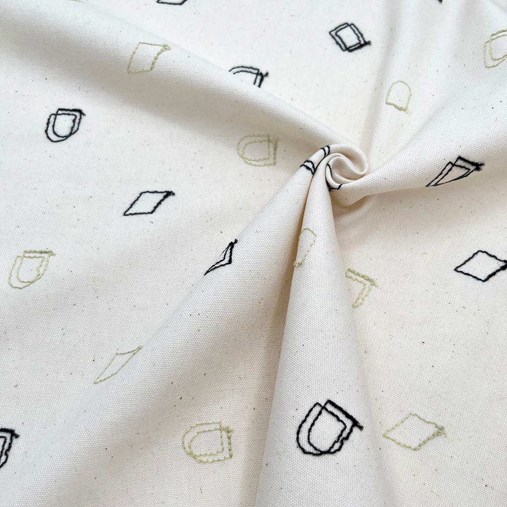 【Hitosaji】 ぱんもどき 刺しゅう |コットンオックス生地